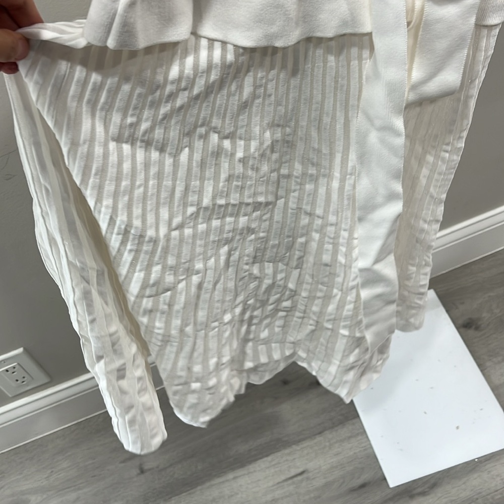 Rebecca Vallance Mariana Knit Midi Dress in Ivory - Picture 9 of 14